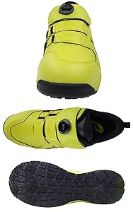 asics 安全靴 人気のブラック×ネオンライム Amazon | [アシックス] 安全靴 スニーカー ウィンジョブ JSAA